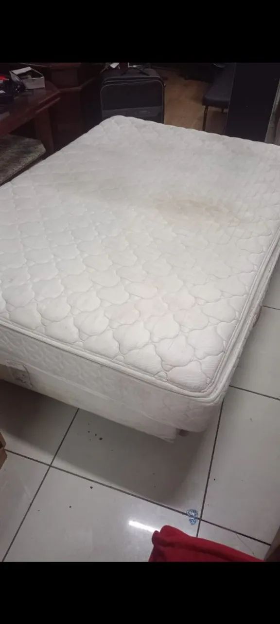 Colchão castor e cama Ortobom usados  - Foto 5