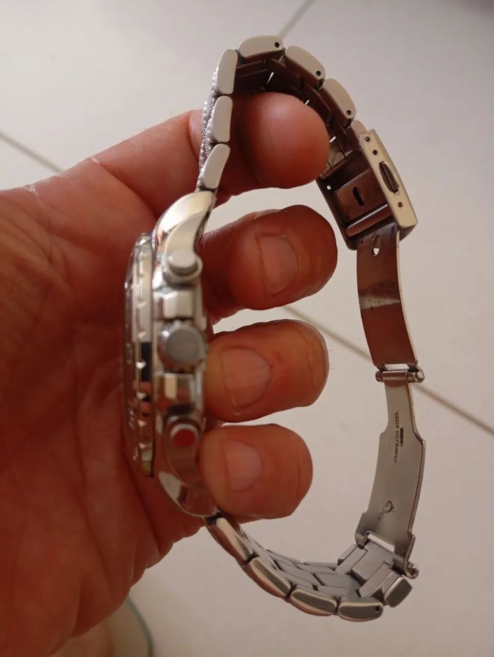 Relógio Náutica original com cronografos coroa rosqueada com dois gomos da pulseira  - Foto 2