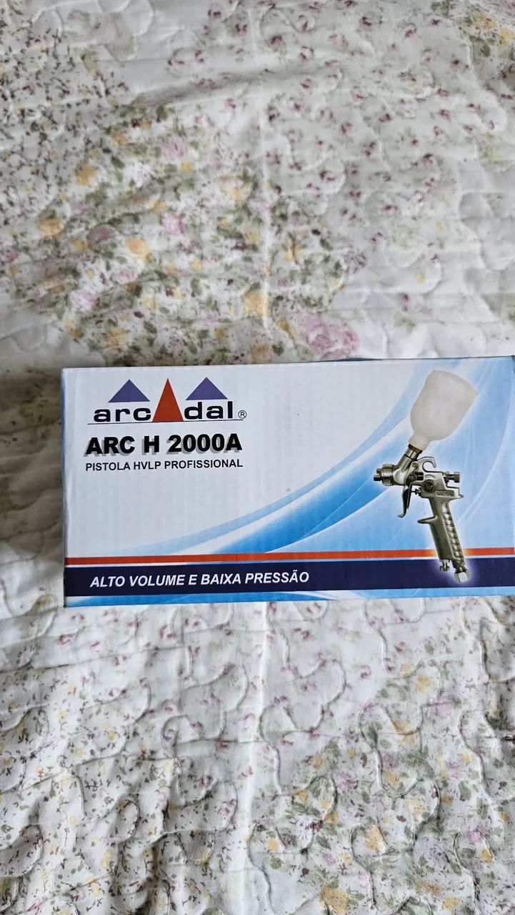 Pistola de pintura ar direto tipo gravidade com bico de 1,0 mm - ARC-H-2000AD - Foto 4