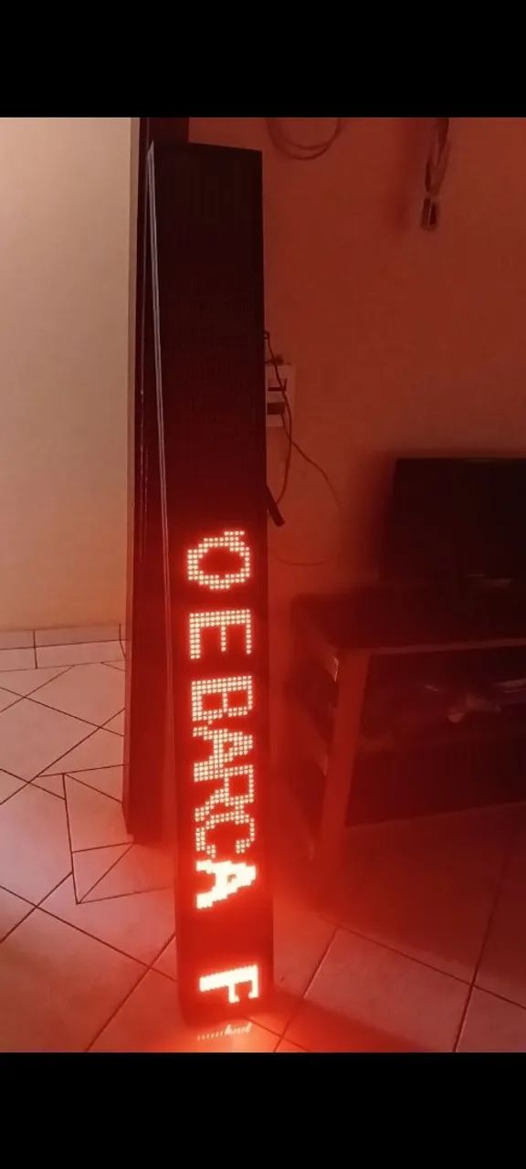 PAINEL LETREIRO LED VERMELHO - Foto 2