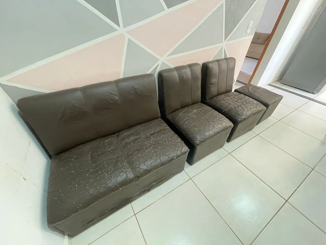 SOFÁ MODULAR 4 PARTES USADO - Foto 4