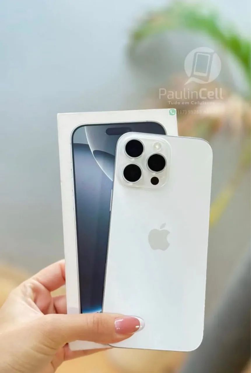 IPhone 16 Pro Max 256gb branco completo 