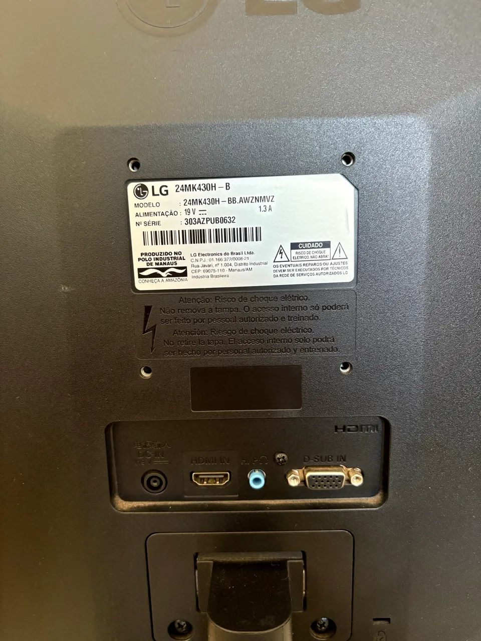 Monitor LG 24'' 75hz  - sem defeitos ou dead pixel  - Foto 4