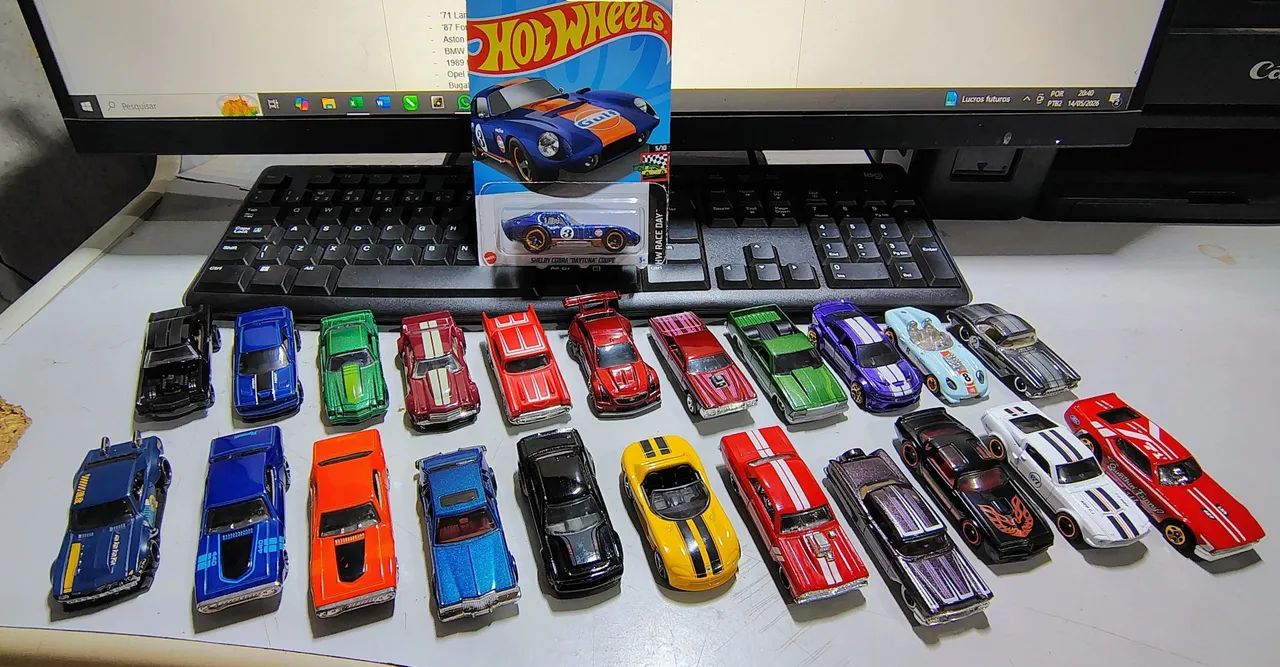 Coleção de Hot Wheels 