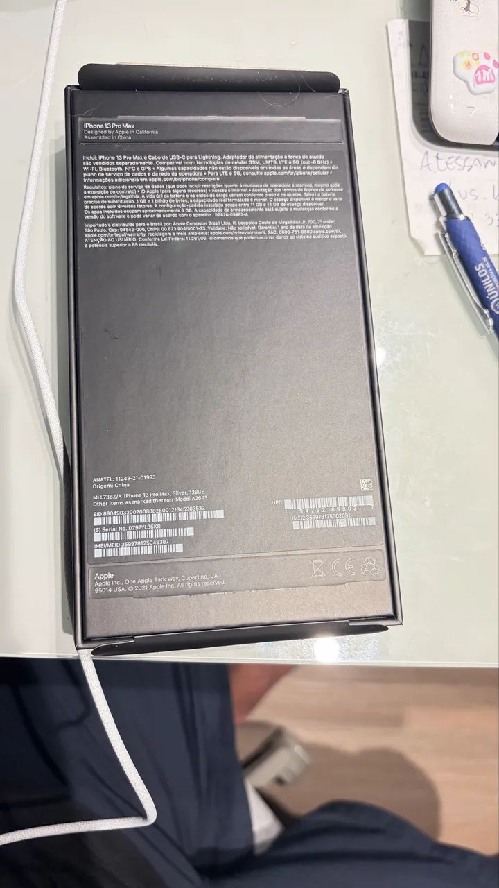 Caixa IPhone 13 Pro Max 128Gb