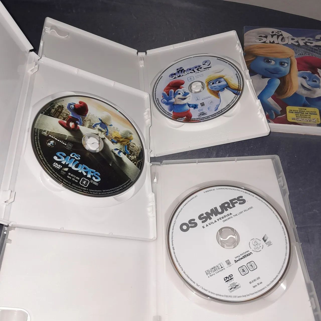 Kit 4 filmes Os Smurfs - Foto 2