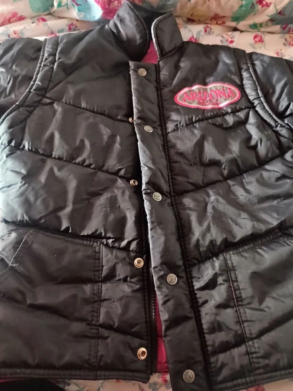 Jaqueta Arizona rosa e preta P
