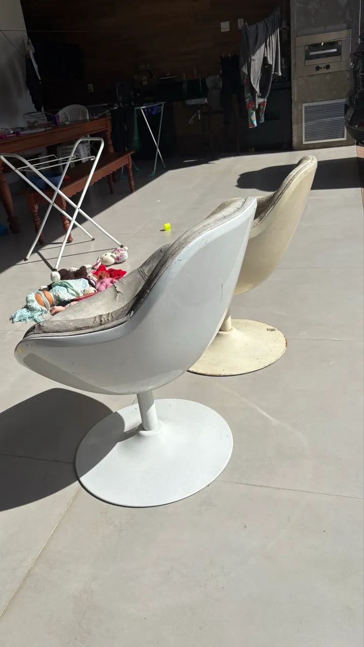 Poltrona de fibra de vidro o par luxo para Reforma - Foto 3