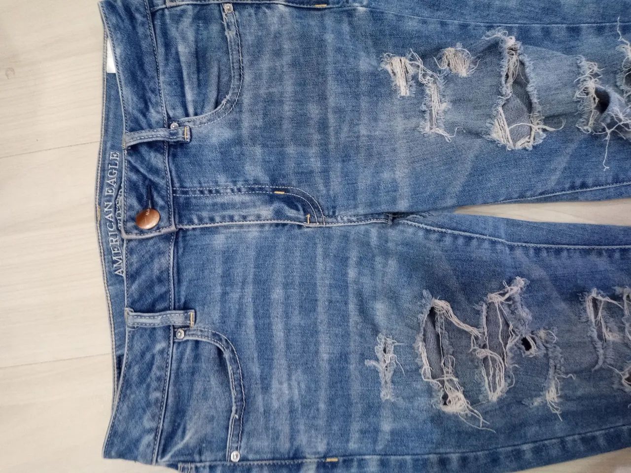 Calça Jeans feminina American Eagle tamanho 10us - Foto 5