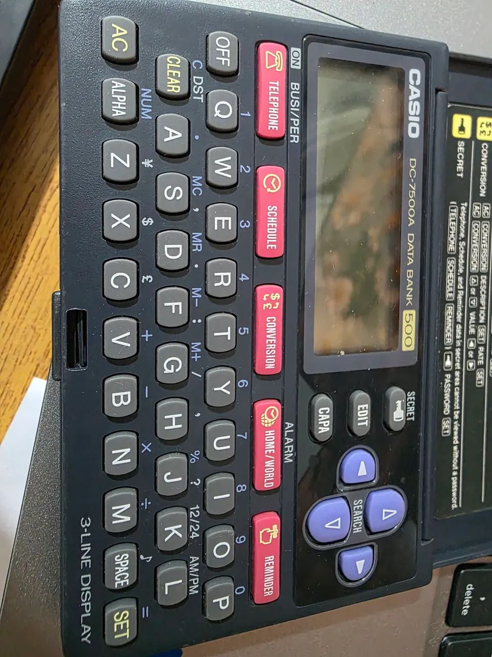 Mini Computador Casio DC-7500A<br>Data Bank 500 Colecionáveis - Foto 2