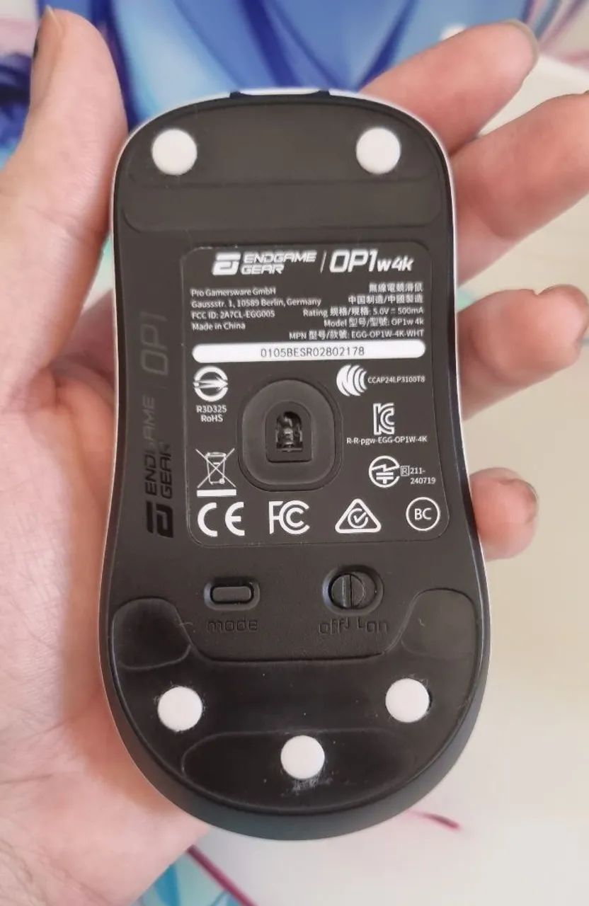 Mouse Endgame Gear Op1w 4k Branco - Foto 3