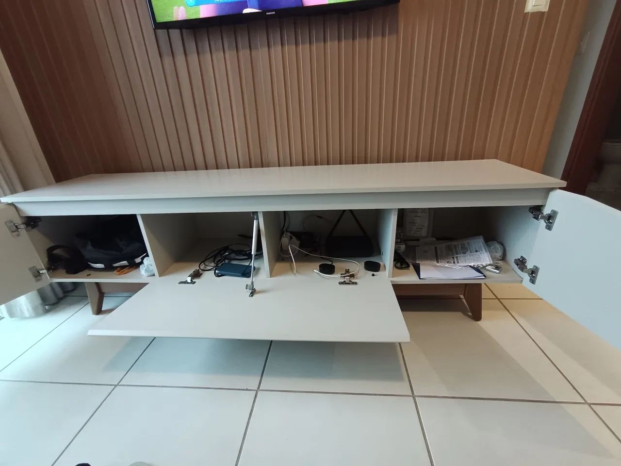 Rack para TV Off White - Foto 5