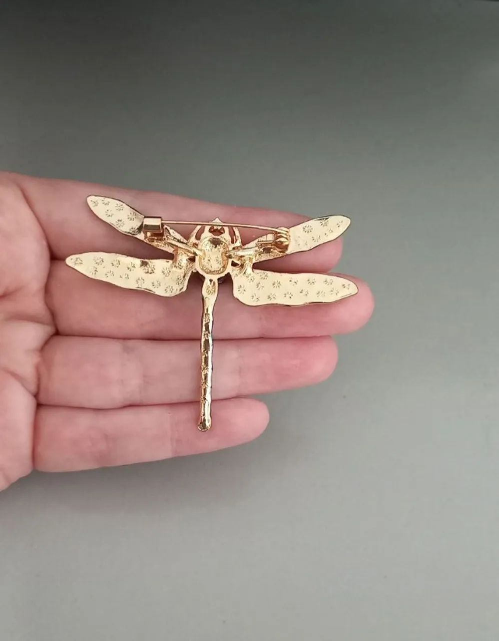 Broche de Libélula Azul Elegante (novo) - Foto 4
