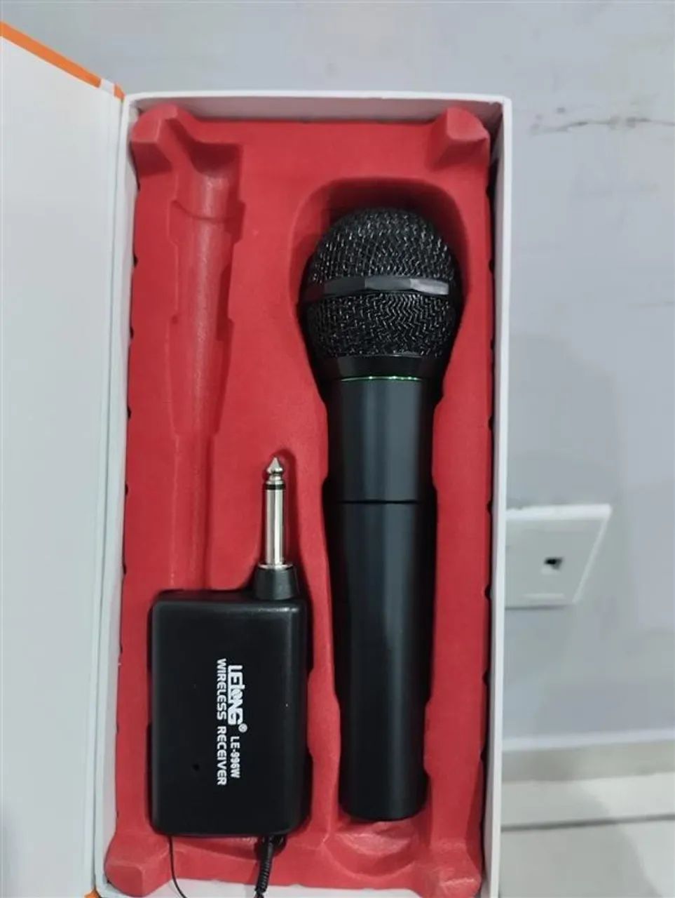Microfone Sem Fio Lelong LE-996W | Com Receptor P10 | Funcionando - Foto 2