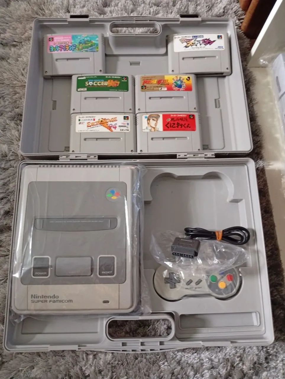 Super famicom na maleta completo 