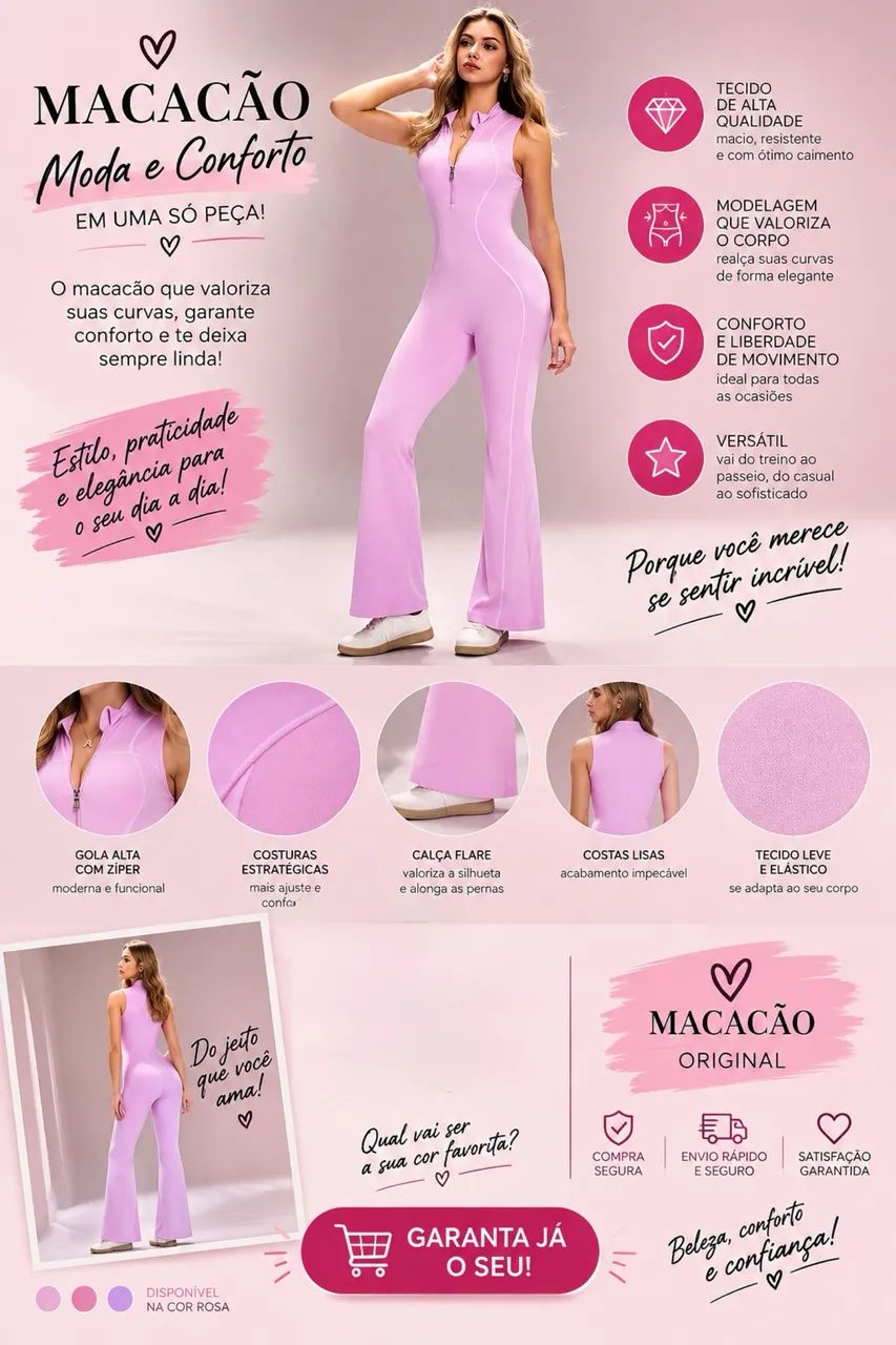 Macacão Feminino 