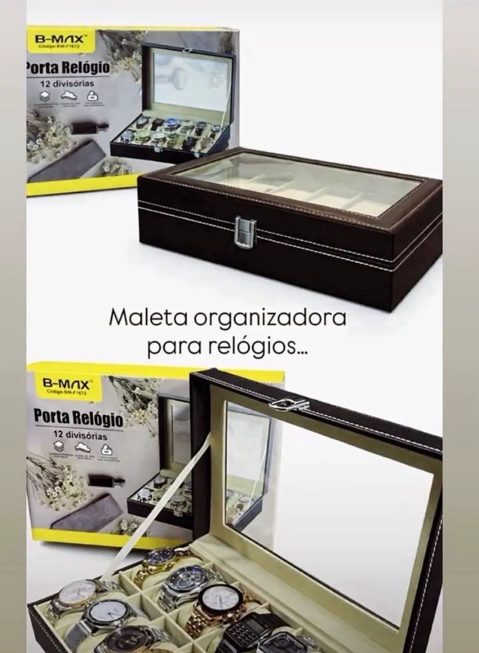 Presente para o dia dos pais? maleta para 12 relógios  - Foto 2