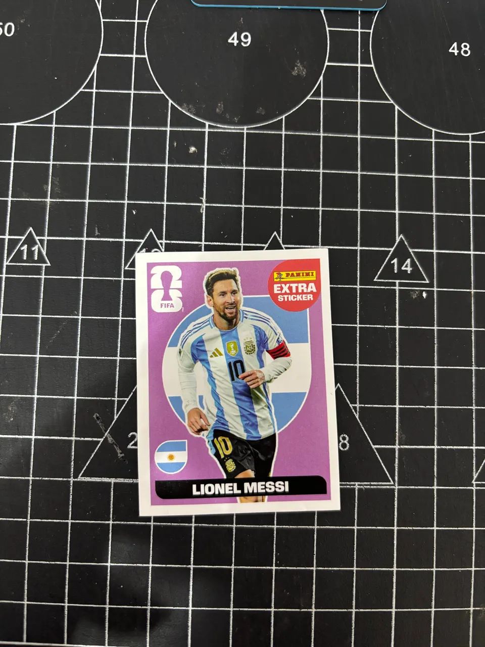 Figurinha copa Lionel messi rara