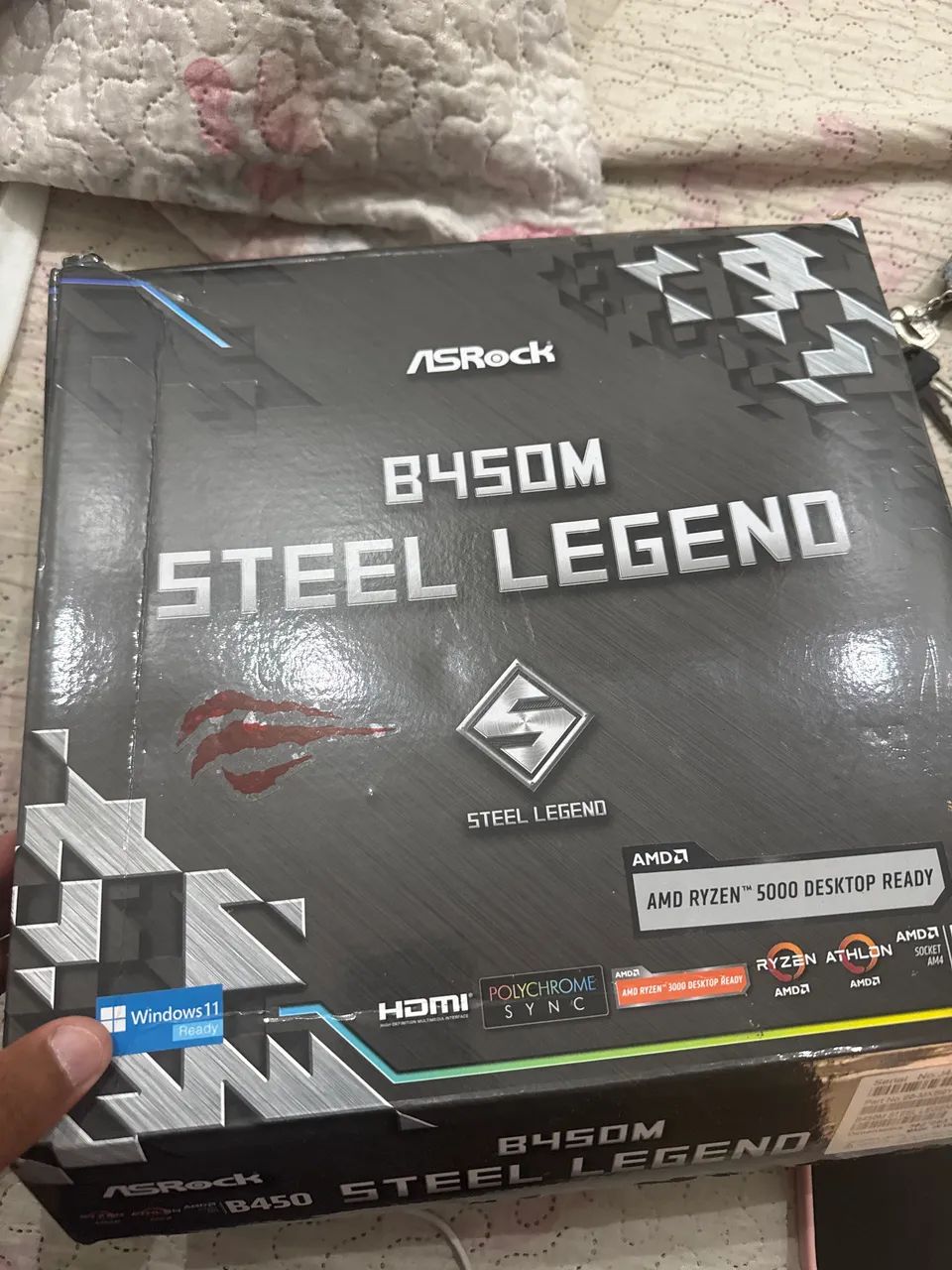 Placa mãe steel legend b 450m - Foto 2