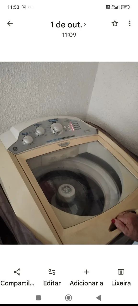 Vendo máquina lavar usada