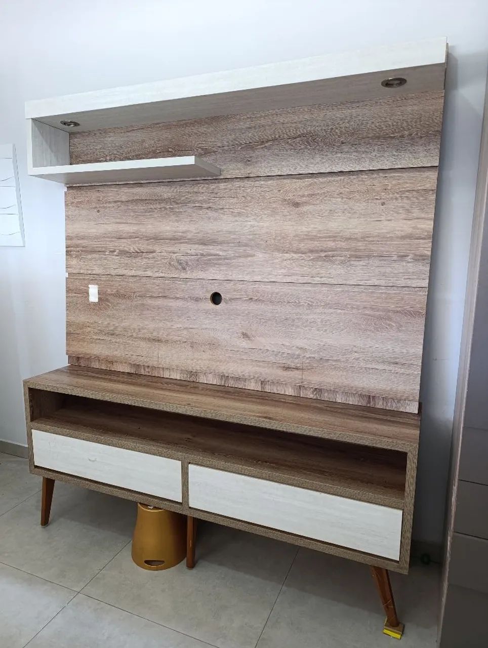 Painel Tv com Rack 100% MDF 