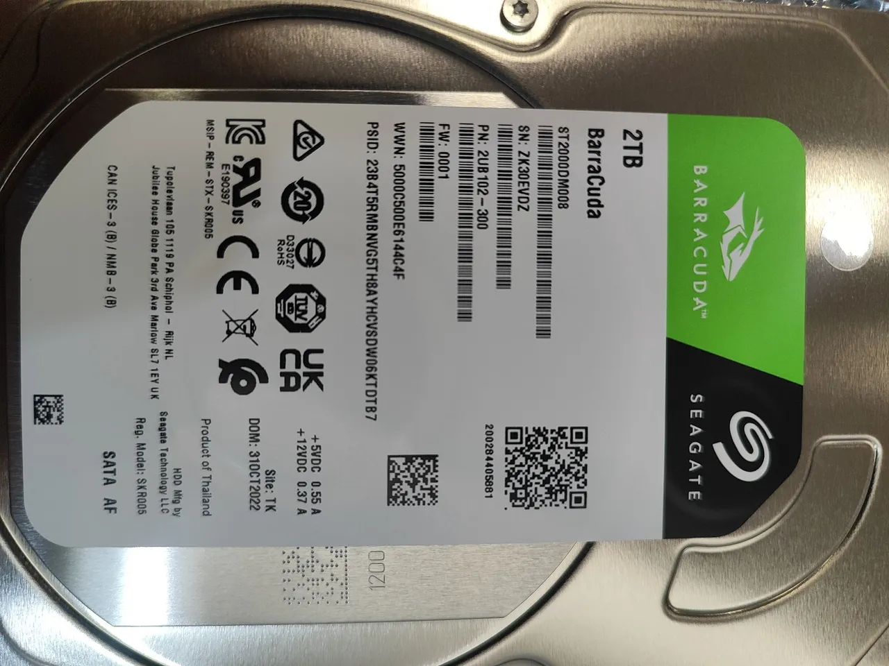 HD 2TB SEAGATE BARRACUDA 