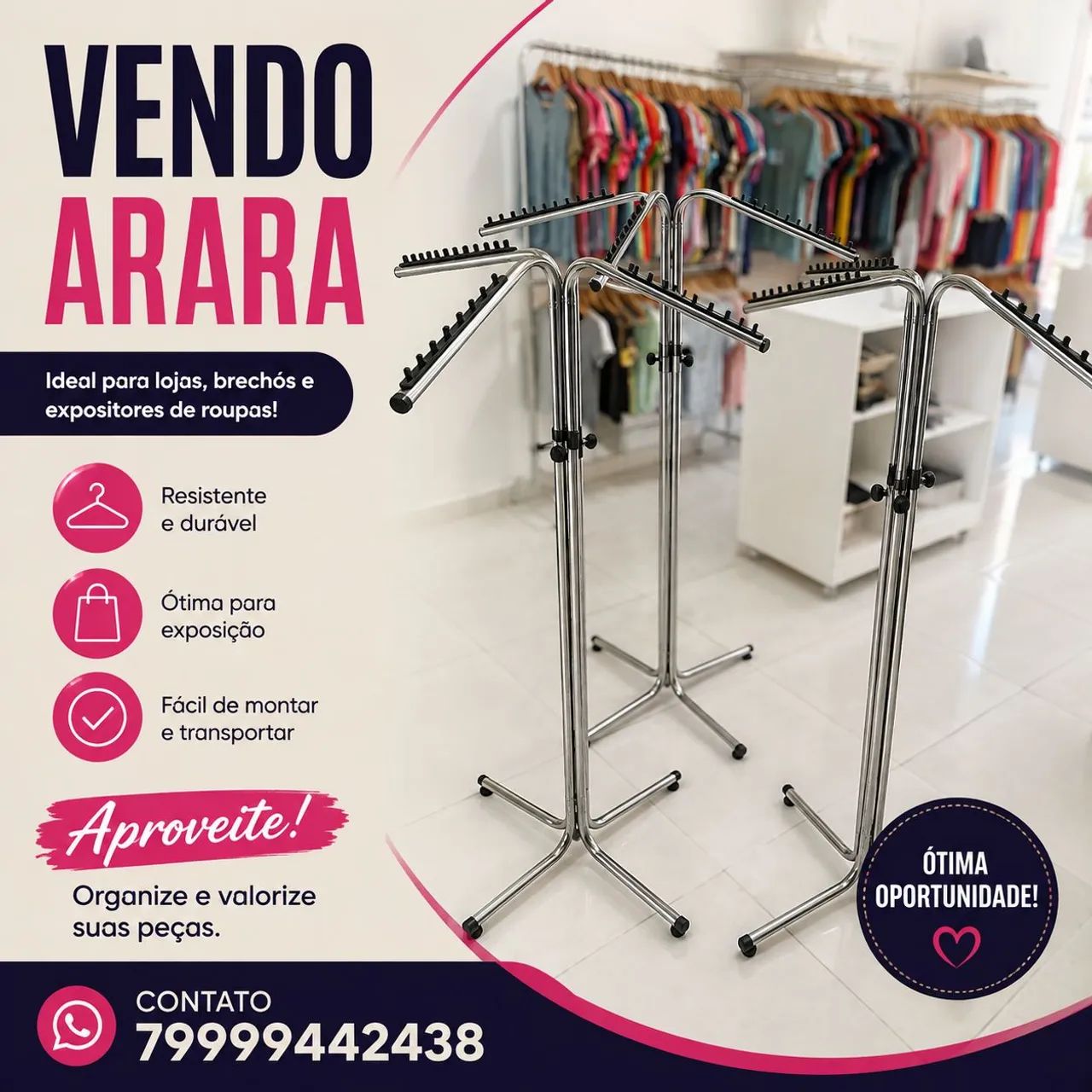 Vendo Araras de roupa 