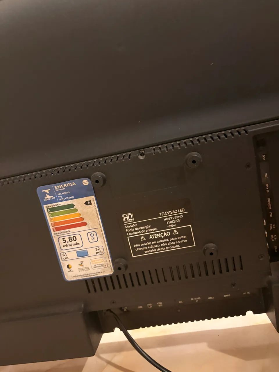 TV HQ LED 32 polegadas HQTV32HD - Foto 3