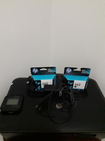 Impressora usada com defeito + cartuchos preto e colorido