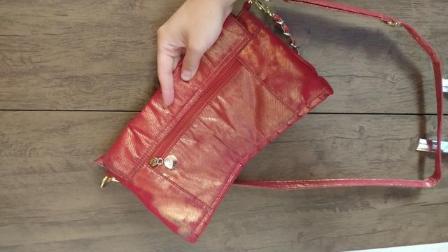 Bolsa Clutch Arezzo Vermelha