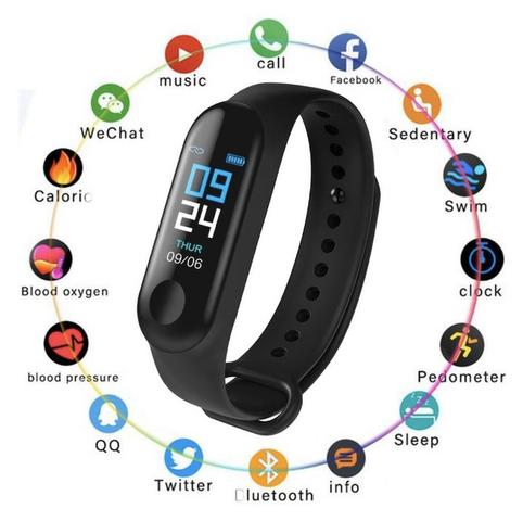 Relógio Smartwhatch Inteligente M3 Bluetooth Android celular - Foto 3