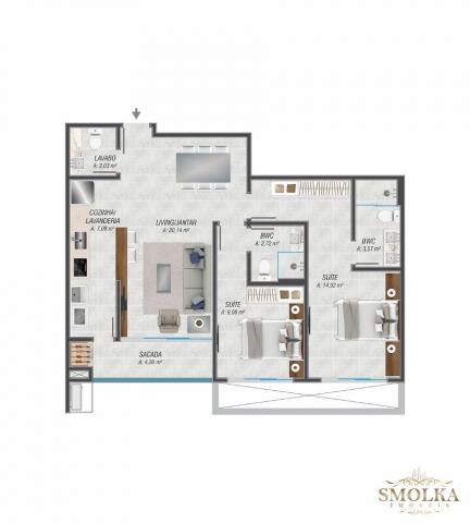 Apartamento à venda com 2 dormitórios em Jurerê internacional, Florianópolis cod:8459 - Foto 4