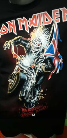 Camisa Preta 100% algodão, Iron Maiden