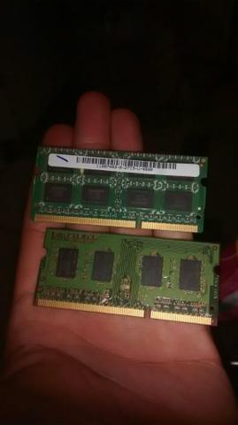Memorias ddr 3 de notbook