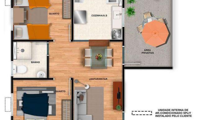 Parque Caminho das Baraúnas - Apartamento de 2 quartos em Pernambuco, Caruaru - ID3988 - Foto 8