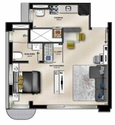 Apartamento à venda com 1 dormitórios em Jardim botânico, Porto alegre cod:EX9327 - Foto 10