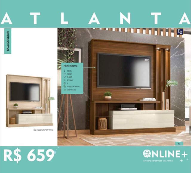 Painel com Rack imbutido PROMOÇÃO