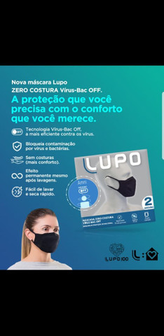 Máscara Lupo (Kit com 2 unidades) - Foto 2