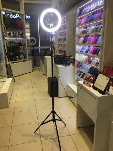 20% desconto!! Ring Light Iluminador 26cm / 10 Polegadas + Tripé 2m - Foto 2