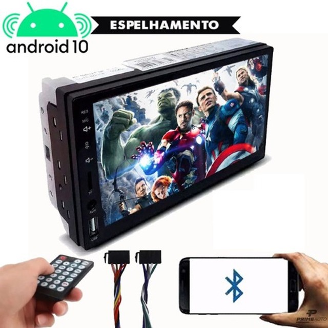 Central multimidia 2 din Mp5 7 polegadas USB bluetooth Camera de re 1 mes de garantia Novo - Foto 3