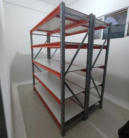 Prateleira estante mini porta pallet para exposição, estoque e verticalização
