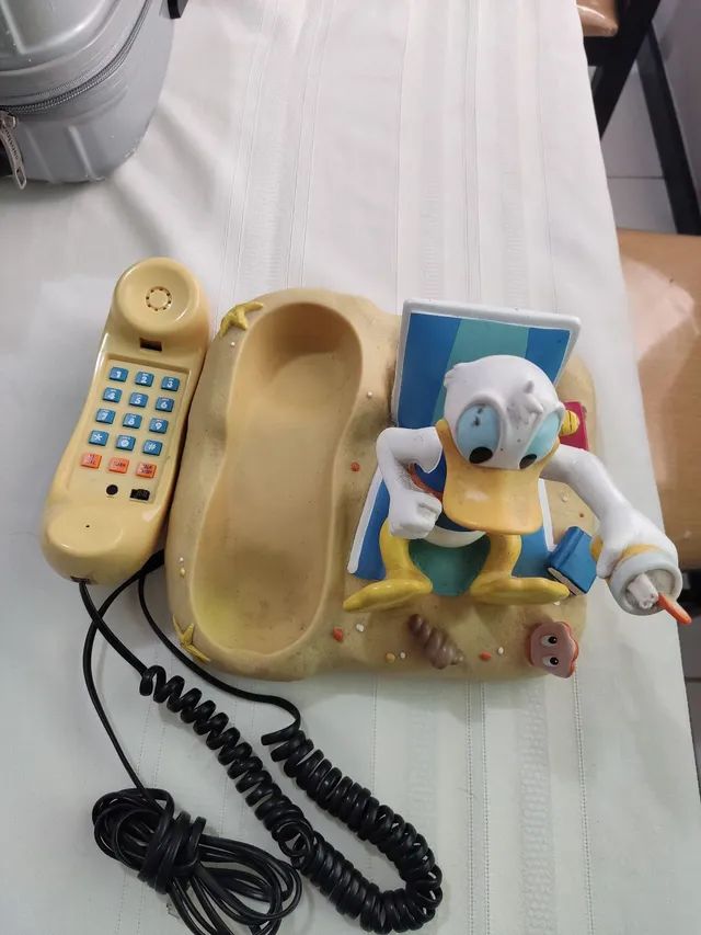 Raro telefone antigo do pato Donald  - Foto 4