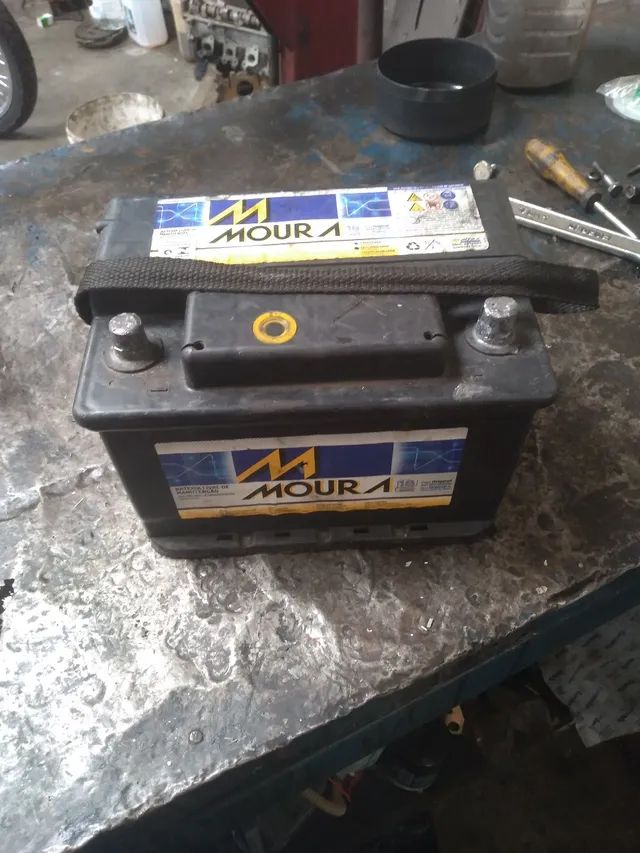 Bateria moura 60 amperes usada 150 na troca 