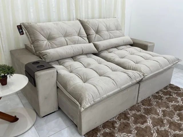 Sofá Retrátil Reclinável Havai  2.50m fl65 - Foto 5