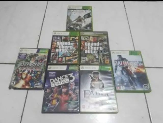 Xbox 360 // Bloqueado e Novo c/ 6 jogos e controle - Videogames