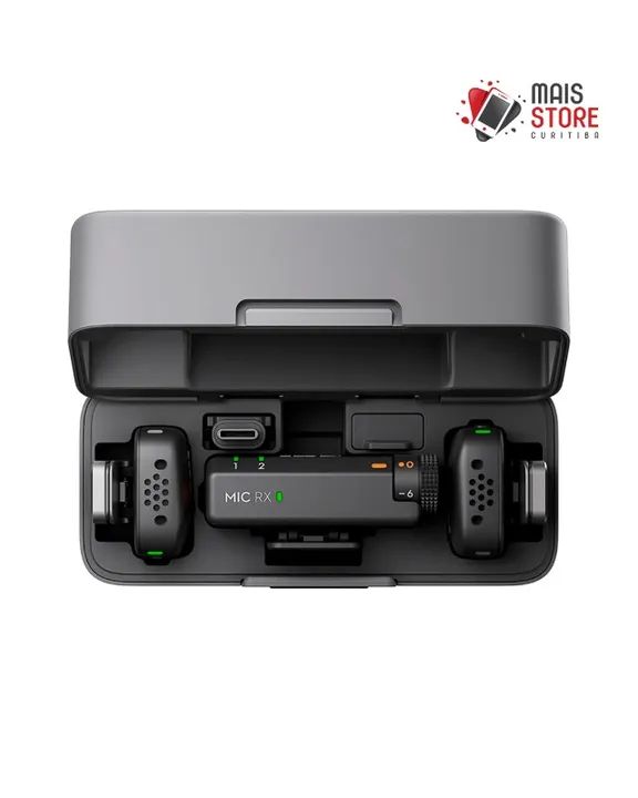 Microfone Dji Mic Mini (2 TX + 1 RX + Charging Case) - (Novo/Lacrado) - Foto 3