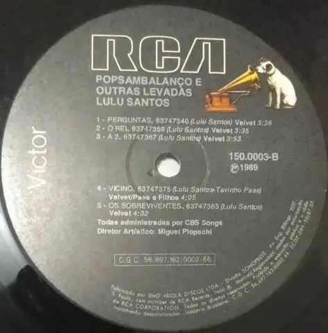 LP-Disco vinil-Lulu Santos-Pop Sambalanço-Ano-1989-Com encarte - Foto 6