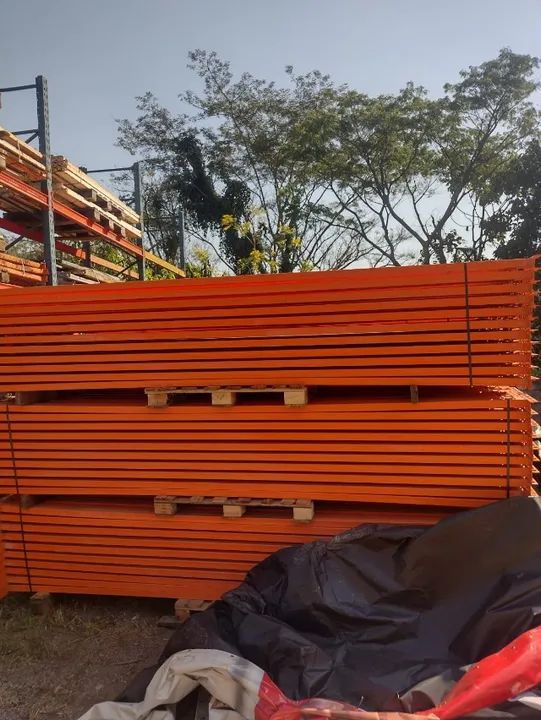 Longarinas (3,40m) Bertolini - Porta Palete seminovas  - Foto 2