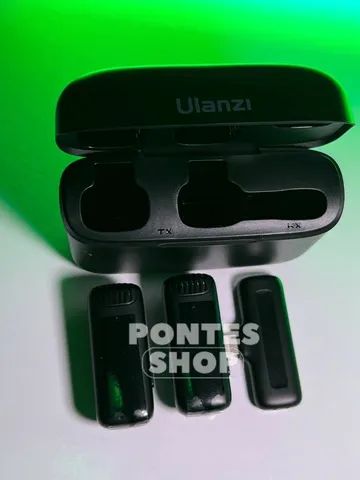Microfone de Lapela Ulanzi J12 duplo/ disponível nas versões Tipo C e lightning - Foto 2