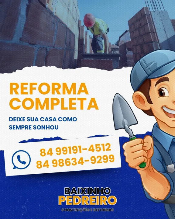 Precisando de um pedreiro?